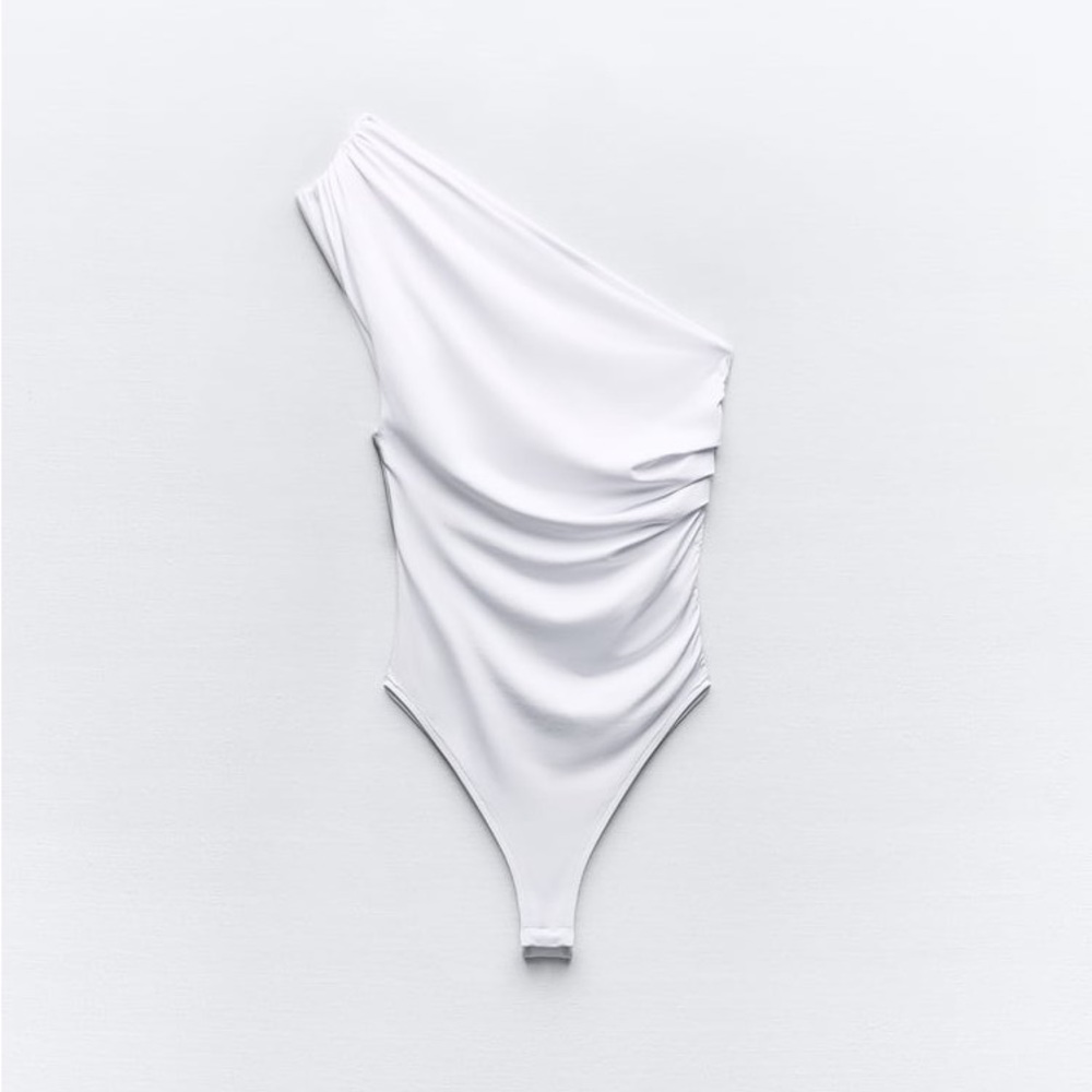 NWT Zara Shaping Asymmetric Bodysuit